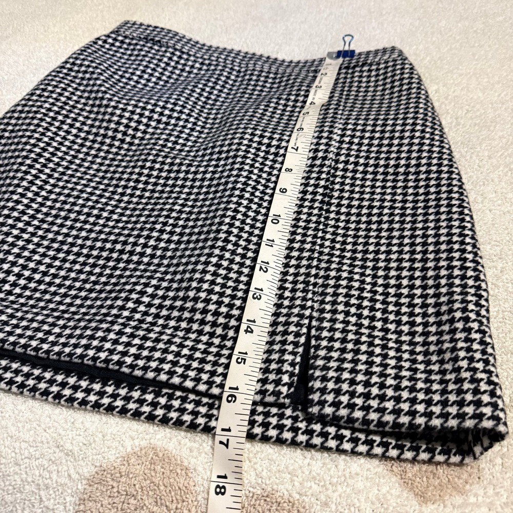 Hollister Mini Skirt Womens Small Black White Houndstooth Ultra High-Rise NWT - Picture 4 of 8